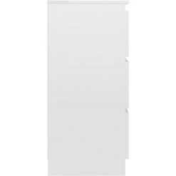 Hommoo Buffet Blanc Brillant 6 X33,5x76 Cm Agglomere -Buffet et enfilade Soldes 54154852 5