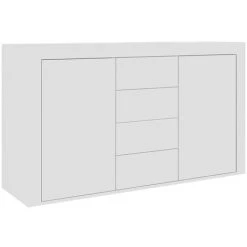 Hommoo Buffet Blanc 120x36x69 Cm Agglomere -Buffet et enfilade Soldes 54154861 2