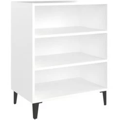 Hommoo Buffet Blanc 57x35x70 Cm Agglomere -Buffet et enfilade Soldes 54155016 2
