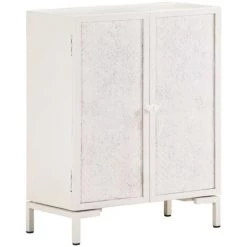 Hommoo Buffet 60x30x76 Cm Bois De Manguier Massif