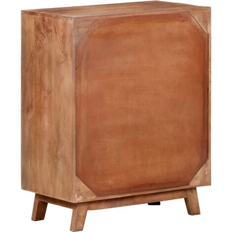 Hommoo Buffet 61x35x76 Cm Bois De Manguier Massif 4 Hommoo Buffet 61x35x76 Cm Bois De Manguier Massif – Image 4