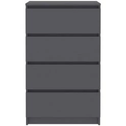 Hommoo Buffet Gris 60x35x98,5 Cm Agglomere -Buffet et enfilade Soldes 54167982 4