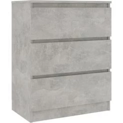 Hommoo Buffet Gris Beton 60x33,5x76 Cm Agglomere -Buffet et enfilade Soldes 54168070 4
