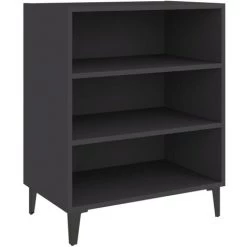 Hommoo Buffet Gris 57x35x70 Cm Agglomere -Buffet et enfilade Soldes 54168217 2