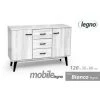 ARGONAUTA Buffet Armoire Moderne Blanc Noir 120 X 38 X 80 H