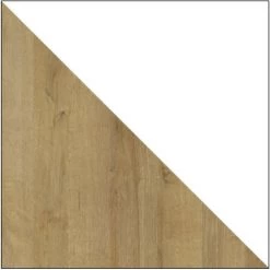 BESTMOBILIER Ava - Buffet Haut - Bois Et Blanc - 90 Cm - Style Scandinave Couleur - Bois / Blanc - Bois / Blanc -Buffet et enfilade Soldes 54347639 3