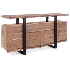 WEBMARKETPOINT Buffet En Bois Artur Avec 4 Portes Et 2 Tiroirs Cm 175 X 45 X 90 H
