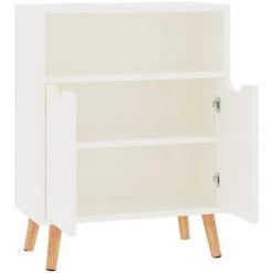 YOUTHUP Buffet Blanc Brillant 60x30x72 Cm Aggloméré - Blanc 9 YOUTHUP Buffet Blanc Brillant 60x30x72 Cm Aggloméré - Blanc -Buffet et enfilade Soldes 54514460 5