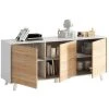 WEBMARKETPOINT Buffet 3 Portes Cm. 154 X 41 X 75 Blanc