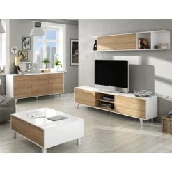 WEBMARKETPOINT Buffet 3 Portes Cm. 154 X 41 X 75 Blanc -Buffet et enfilade Soldes 54514580 4