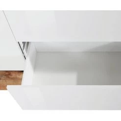 AHD AMAZING HOME DESIGN Buffet Meuble Salon 220x40cm 4 Portes 3 Tiroirs Cuisine Mavis Wood 9 AHD AMAZING HOME DESIGN Buffet Meuble Salon 220x40cm 4 Portes 3 Tiroirs Cuisine Mavis Wood -Buffet et enfilade Soldes 54641540 5