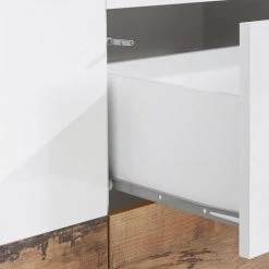 AHD AMAZING HOME DESIGN Buffet 140x43cm Buffet Salon Cuisine 2 Portes 3 Tiroirs Mira Wood -Buffet et enfilade Soldes 54641542 5