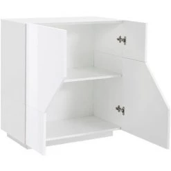AHD AMAZING HOME DESIGN Buffet 80x43cm Blanc 2 Compartiments Salon Cuisine Adara 9 AHD AMAZING HOME DESIGN Buffet 80x43cm Blanc 2 Compartiments Salon Cuisine Adara -Buffet et enfilade Soldes 54641543 5