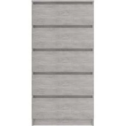 Topdeal Buffet à Tiroirs Gris Béton 60x35x121 Cm Aggloméré FF801413_FR 8 Topdeal Buffet à Tiroirs Gris Béton 60x35x121 Cm Aggloméré FF801413_FR -Buffet et enfilade Soldes 54643707 4