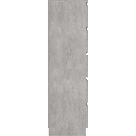 Topdeal Buffet à Tiroirs Gris Béton 60x35x121 Cm Aggloméré FF801413_FR 5 Topdeal Buffet à Tiroirs Gris Béton 60x35x121 Cm Aggloméré FF801413_FR – Image 5