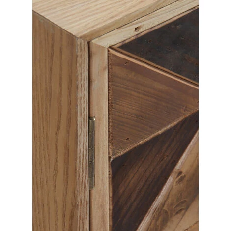 Buffet, Bahut 1 Porte Et 3 Tiroirs En Bois De Sapin Coloris Naturel - Longueur 80 X Hauteur 80 X Largeur 35 Cm -PEGANE- 5 Buffet, Bahut 1 Porte Et 3 Tiroirs En Bois De Sapin Coloris Naturel - Longueur 80 X Hauteur 80 X Largeur 35 Cm -PEGANE- – Image 5