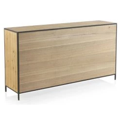 Buffet, Bahut 4 Portes Et 4 Tiroirs En Bois De Sapin Naturel Et Métal Gris Foncé- Longueur 160 X Hauteur 85 X Largeur 40 Cm -PEGANE- 8 Buffet, Bahut 4 Portes Et 4 Tiroirs En Bois De Sapin Naturel Et Métal Gris Foncé- Longueur 160 X Hauteur 85 X Largeur 40 Cm -PEGANE- -Buffet et enfilade Soldes 54658547 4