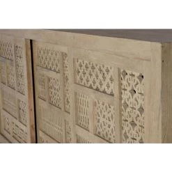 Buffet Bahut En Bois De Manguier Et Métal Coloris Naturel - Longueur 190 X Profondeur 40 X Hauteur 95 Cm -PEGANE- 8 Buffet Bahut En Bois De Manguier Et Métal Coloris Naturel - Longueur 190 X Profondeur 40 X Hauteur 95 Cm -PEGANE- -Buffet et enfilade Soldes 54658664 4