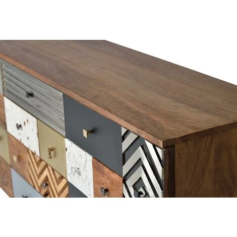 Buffet Bahut En Bois De Manguier Coloris Naturel - Longueur 150 X Profondeur 40 X Hauteur 80 Cm -PEGANE- 3 Buffet Bahut En Bois De Manguier Coloris Naturel - Longueur 150 X Profondeur 40 X Hauteur 80 Cm -PEGANE- – Image 3