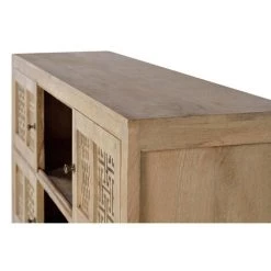 Buffet Bahut En Bois De Manguier Et Métal Coloris Naturel - Longueur 160 X Profondeur 40 X Hauteur 91 Cm -PEGANE- -Buffet et enfilade Soldes 54658716 2