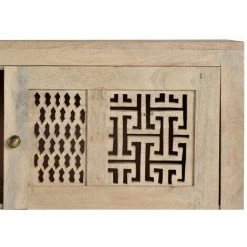 Buffet Bahut En Bois De Manguier Et Métal Coloris Naturel - Longueur 160 X Profondeur 40 X Hauteur 91 Cm -PEGANE- -Buffet et enfilade Soldes 54658716 3