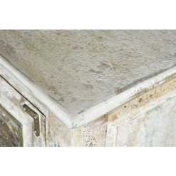 Buffet Bahut En Bois De Manguier Coloris Blanc Vieilli - Longueur 150 X Profondeur 40 X Hauteur 90 Cm -PEGANE- 8 Buffet Bahut En Bois De Manguier Coloris Blanc Vieilli - Longueur 150 X Profondeur 40 X Hauteur 90 Cm -PEGANE- -Buffet et enfilade Soldes 54658765 4