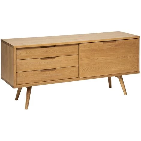 Buffet Commode En Bois Coloris Beige - Longueur 160 X Profondeur 72 X Hauteur 44 Cm -PEGANE- 1 Buffet Commode En Bois Coloris Beige - Longueur 160 X Profondeur 72 X Hauteur 44 Cm -PEGANE-