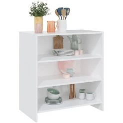 YOUTHUP Buffet Blanc 70x40,5x75 Cm Aggloméré - Blanc 8 YOUTHUP Buffet Blanc 70x40,5x75 Cm Aggloméré - Blanc -Buffet et enfilade Soldes 54831114 4