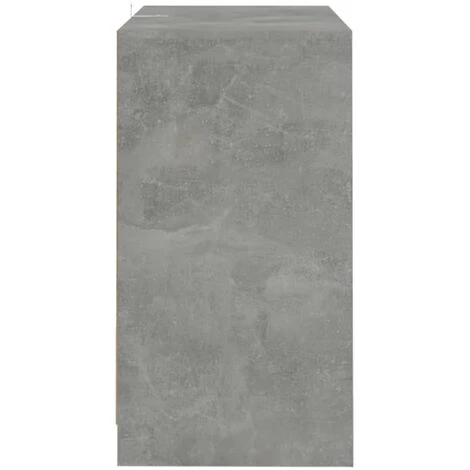VidaXL Buffets 2 Pcs 70x41x75 Cm Aggloméré Gris Béton - Gris 5 VidaXL Buffets 2 Pcs 70x41x75 Cm Aggloméré Gris Béton - Gris – Image 5