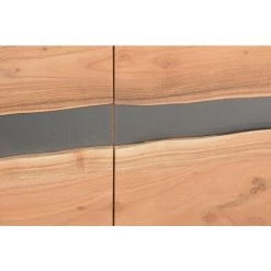 MEUBLE HOUSE Buffet Bas En Bois Massif D'acacia Naturel "Zen" - Marron -Buffet et enfilade Soldes 54941428 4