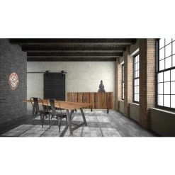 MEUBLE HOUSE Buffet Bas Design En Bois D'acacia Massif Naturel "Zen" - Marron -Buffet et enfilade Soldes 54941502 5