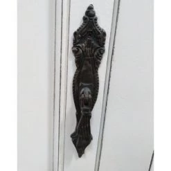 MEUBLE HOUSE Buffet 4 Portes Blanc Cassé Vieilli Plateau Bois "Héritage" - Blanc -Buffet et enfilade Soldes 54941568 4