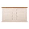 DECORATION D’AUTREFOIS Bahut 6 Tiroirs Bois Blanc 160x45x90cm - Blanc