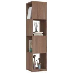 YOUTHUP Armoire Rotative Chêne Sonoma 34,5x34,5x147,5 Cm Aggloméré - Brun -Buffet et enfilade Soldes 55265342 3