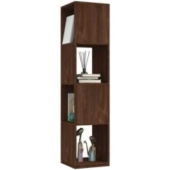 YOUTHUP Armoire Rotative Chêne Marron 34,5x34,5x147,5 Cm Aggloméré - Brun 7 YOUTHUP Armoire Rotative Chêne Marron 34,5x34,5x147,5 Cm Aggloméré - Brun -Buffet et enfilade Soldes 55266566 3