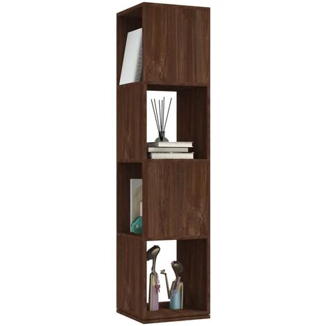 YOUTHUP Armoire Rotative Chêne Marron 34,5x34,5x147,5 Cm Aggloméré - Brun 3 YOUTHUP Armoire Rotative Chêne Marron 34,5x34,5x147,5 Cm Aggloméré - Brun – Image 3