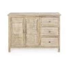 M-S Buffet 2 Portes 3 Tiroirs 110x40x80 Cm En Manguier Naturel - KEVAN