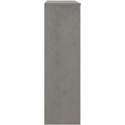 Dessus De Buffet 90x30x100 Cm Bois Massif De Pin Gris Clair VidaXL -Buffet et enfilade Soldes 55561210 4