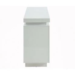VENTE-UNIQUE.COM Buffet EMERSON II - LEDs - 2 Portes & 3 Tiroirs - MDF Laqué Blanc - Blanc -Buffet et enfilade Soldes 55882761 5
