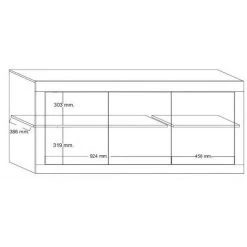 VENTE-UNIQUE.COM Buffet COMETE - 3 Portes - Blanc Laqué - Blanc -Buffet et enfilade Soldes 55884157 3