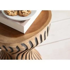 MASSIVMOEBEL24.DE UNIKA Hocker #101 29x29x45 Teak Wurzel Natur - Nature -Buffet et enfilade Soldes 55886627 3