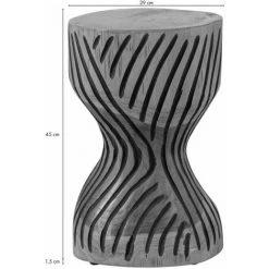 MASSIVMOEBEL24.DE UNIKA Hocker #101 29x29x45 Teak Wurzel Natur - Nature -Buffet et enfilade Soldes 55886627 4