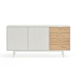 Buffets BOBOCHIC - Buffet 2 Portes 160 Cm SIERRA Chêne Et Blanc - Chêne Et Blanc 8 Buffets BOBOCHIC - Buffet 2 Portes 160 Cm SIERRA Chêne Et Blanc - Chêne Et Blanc -Buffet et enfilade Soldes 56112631 4