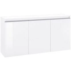 AHD AMAZING HOME DESIGN Buffet 3 Portes 150cm Blanc Brillant Entrée Salon Magic Lawe 7 AHD AMAZING HOME DESIGN Buffet 3 Portes 150cm Blanc Brillant Entrée Salon Magic Lawe -Buffet et enfilade Soldes 56119862 3