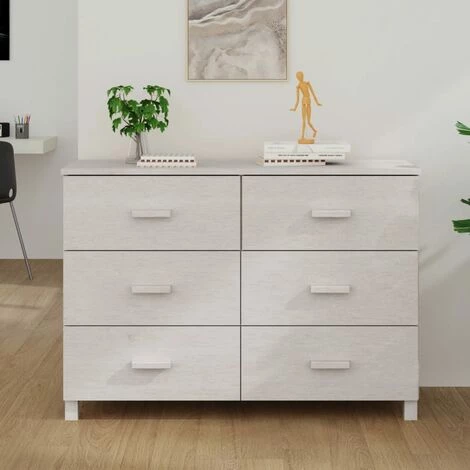 Buffet 113x40x80 Cm Bois Massif De Pin Blanc VidaXL 1 Buffet 113x40x80 Cm Bois Massif De Pin Blanc VidaXL