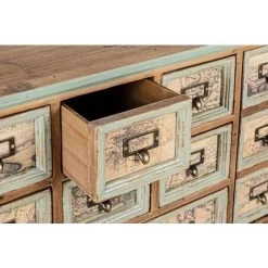 WEBMARKETPOINT Buffet 1 Porte 7 Tiroirs Bois Kompart Retro -Buffet et enfilade Soldes 56409432 4