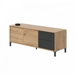 DANSMAMAISON Séjour Complet Béton/Chêne - CALIA - Table Basse : L 100 X L 50 X H 40 Cm ; Buffet : L 154 X L 41 X H 74 Cm ; Meuble TV : L 130 X L 41 X H 47 Cm - Bois 6 DANSMAMAISON Séjour Complet Béton/Chêne - CALIA - Table Basse : L 100 X L 50 X H 40 Cm ; Buffet : L 154 X L 41 X H 74 Cm ; Meuble TV : L 130 X L 41 X H 47 Cm - Bois -Buffet et enfilade Soldes 56543635 3