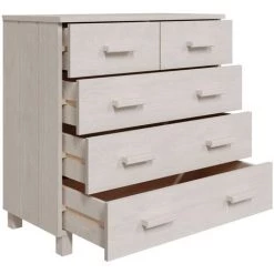 YOUTHUP Buffet Blanc 79x40x80 Cm Bois Massif De Pin - Blanc 9 YOUTHUP Buffet Blanc 79x40x80 Cm Bois Massif De Pin - Blanc -Buffet et enfilade Soldes 56549330 5