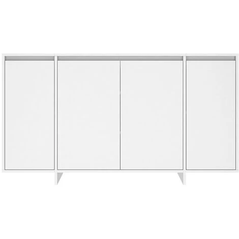 YOUTHUP Buffet Blanc 135x41x75 Cm Aggloméré - Blanc 5 YOUTHUP Buffet Blanc 135x41x75 Cm Aggloméré - Blanc – Image 5