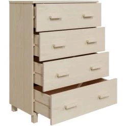 YOUTHUP Buffet Marron Miel 79x40x103,5 Cm Bois Massif De Pin - Brun -Buffet et enfilade Soldes 56549787 5